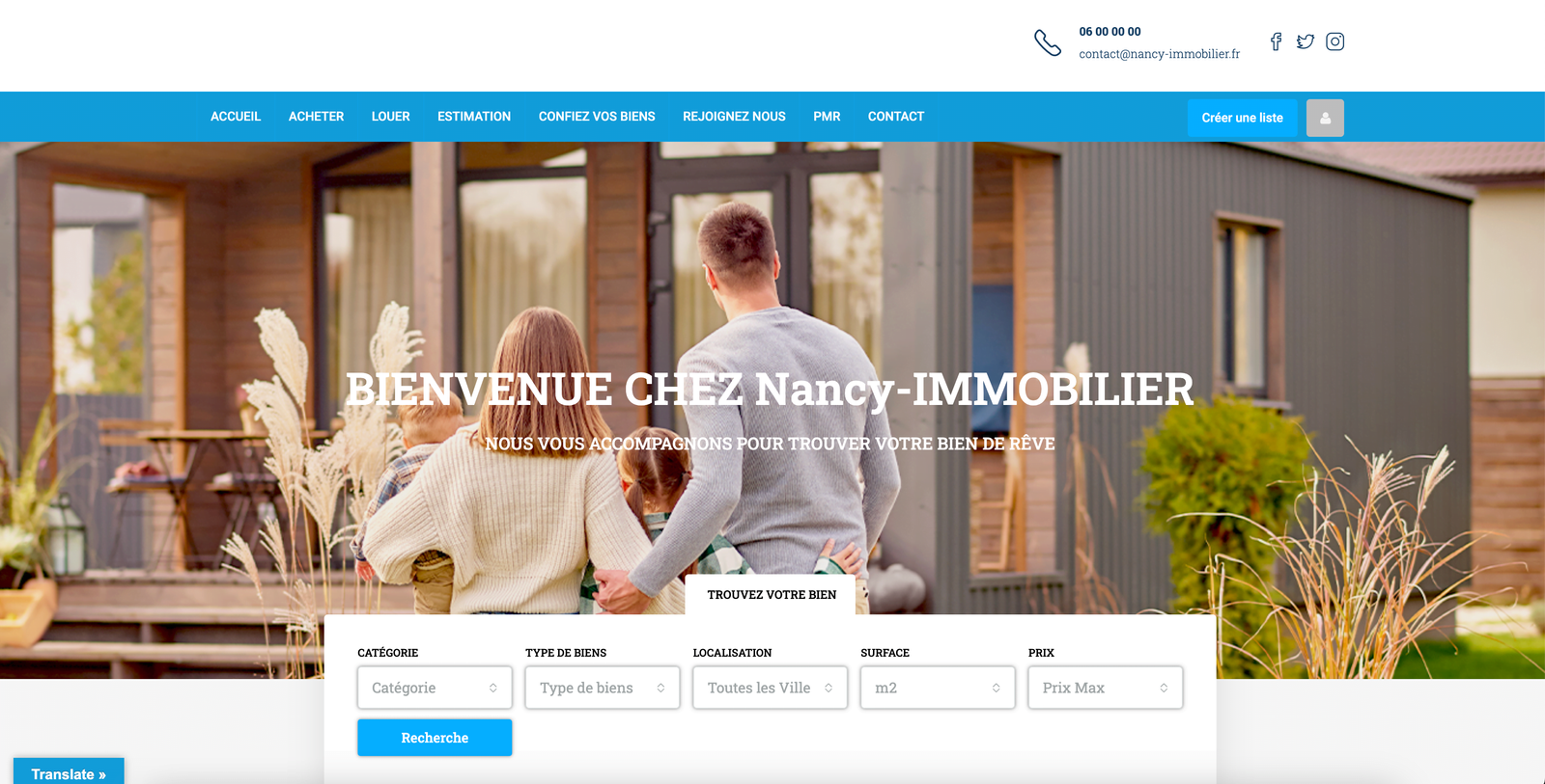 Site Immo Fait par SAB Vsual Expression
